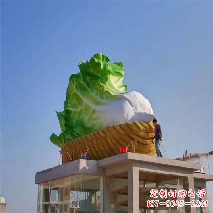 贵阳大白菜 雕塑-玻璃钢大型植物景观