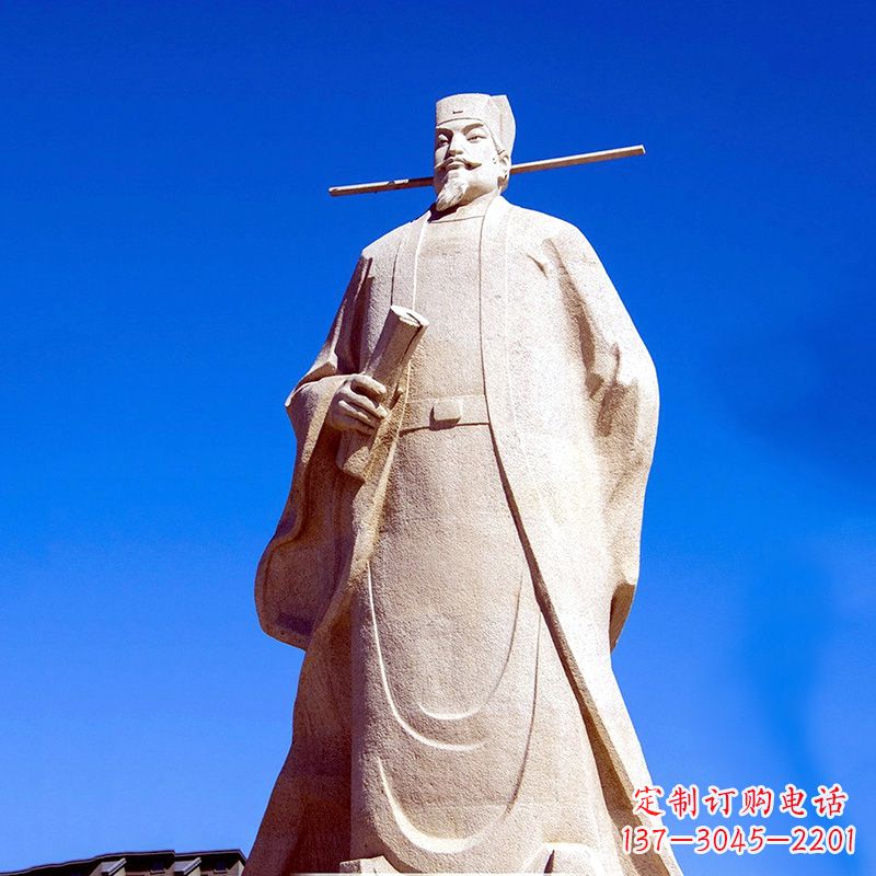 贵阳景区园林欧阳修大型砂岩雕像-中国历史文化名人著名文学大家