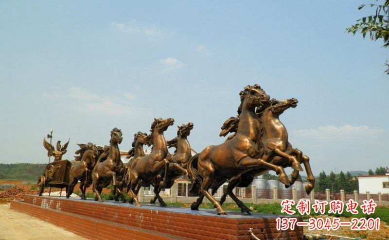 贵阳阿波罗战车广场景观铜雕 (3)
