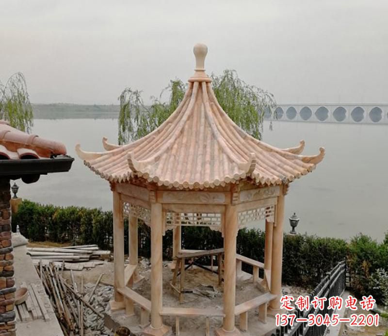 贵阳精致古典八角凉亭石雕