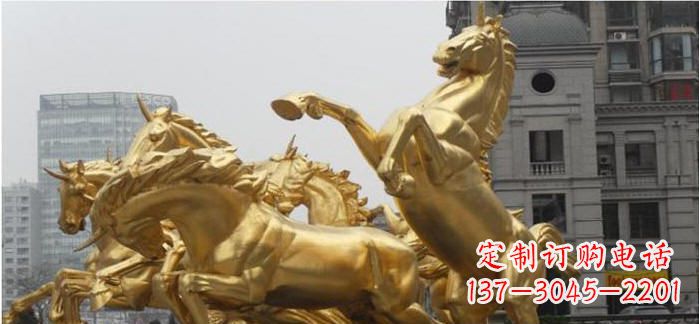 贵阳腾驰而去,竞技飞扬——“飞马腾跃”铜雕马群