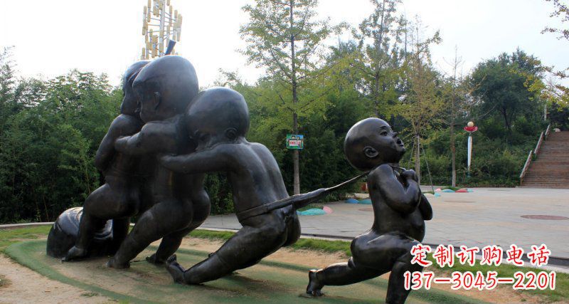 贵阳萝卜街头铜雕的精美景观
