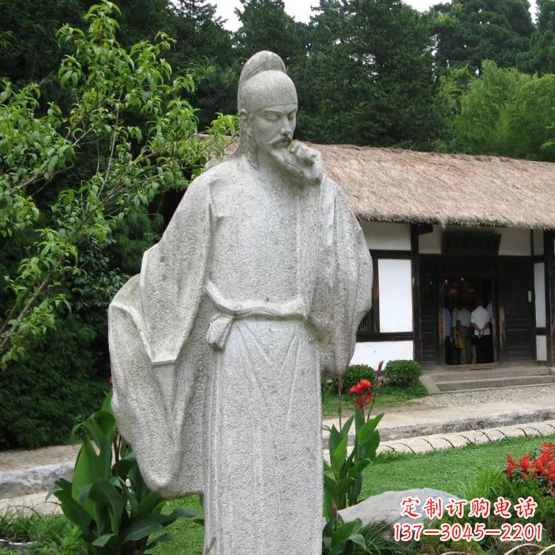 贵阳白居易石雕塑像传承中国古代文化精髓