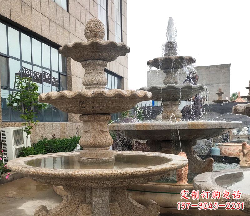 贵阳“白麻石质天然喷泉雕塑”