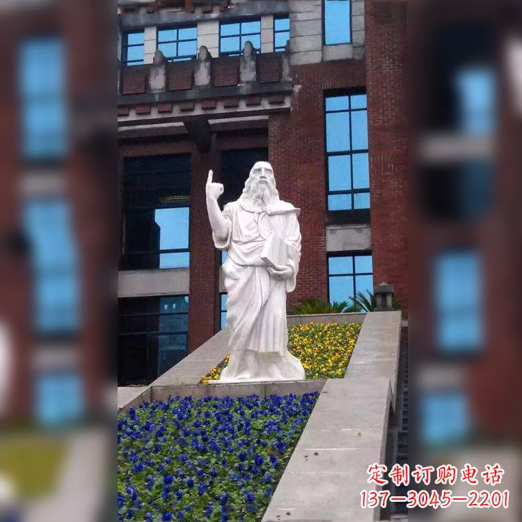 贵阳柏拉图精美石雕像,传承哲学大师的精神