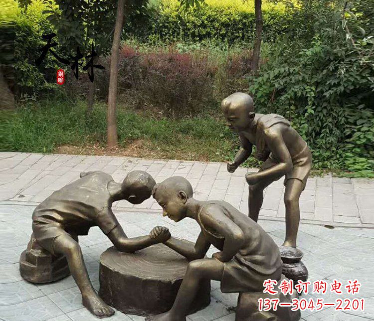 贵阳儿童公园铜雕