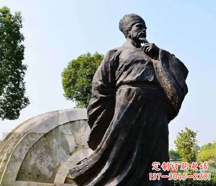 贵阳北宋思想家王安石铜雕