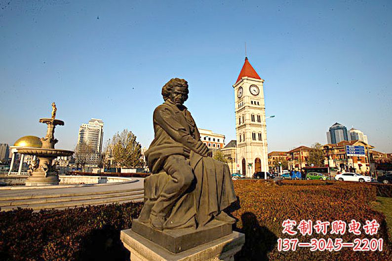 贵阳贝多芬头像雕塑赞美音乐大师的艺术之作