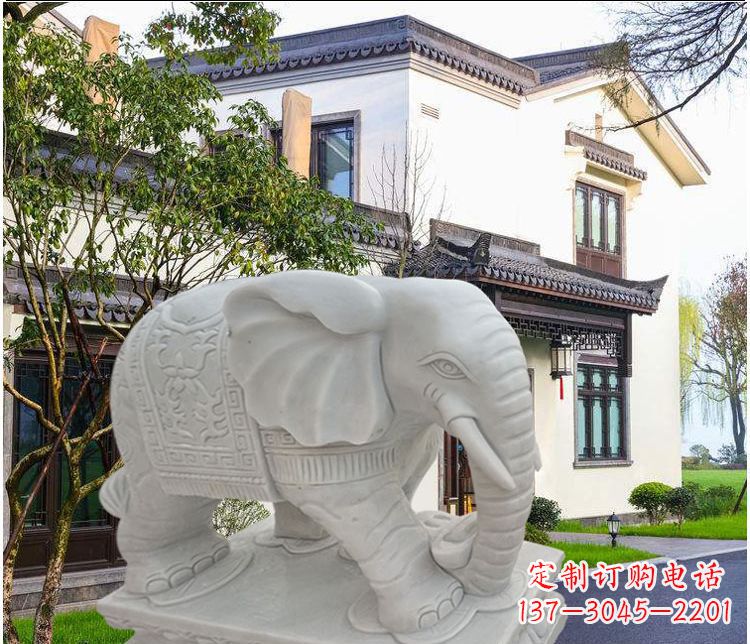 贵阳大象汉白玉雕塑