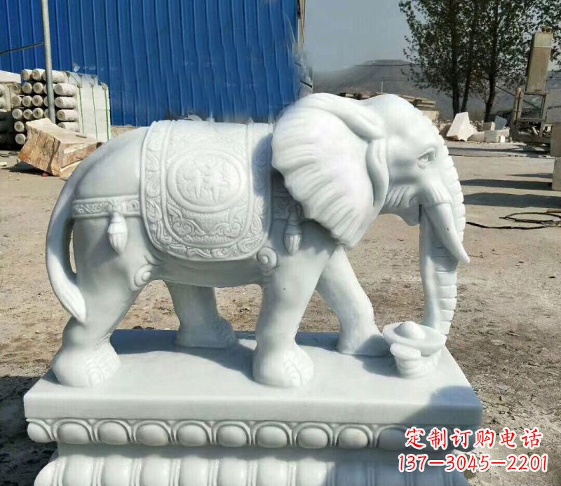 贵阳大象汉白玉吊坠