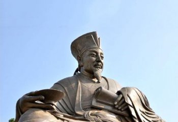 贵阳历史名人北宋文坛领袖欧阳修铸铜雕塑