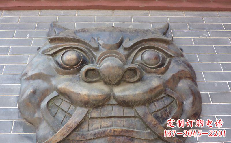 贵阳狴犴古代神兽铜浮雕