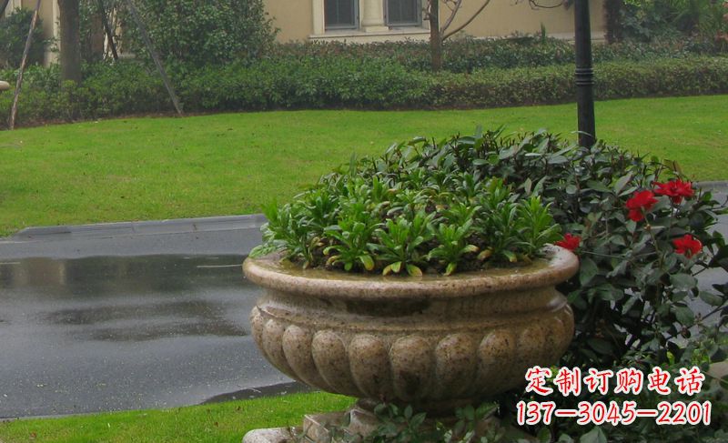 贵阳艺术精致的大理石花盆