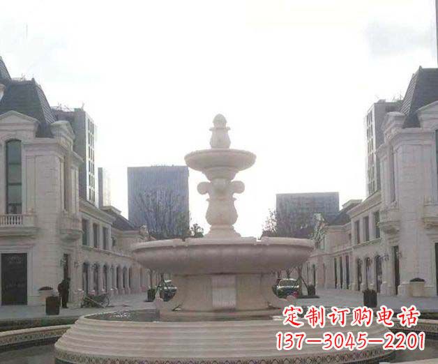 贵阳别墅景观大理石喷泉石雕