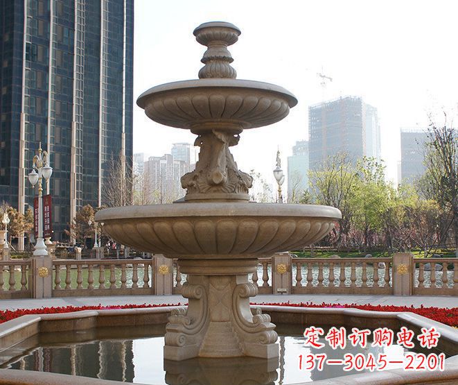 贵阳别墅景观大型喷泉石雕