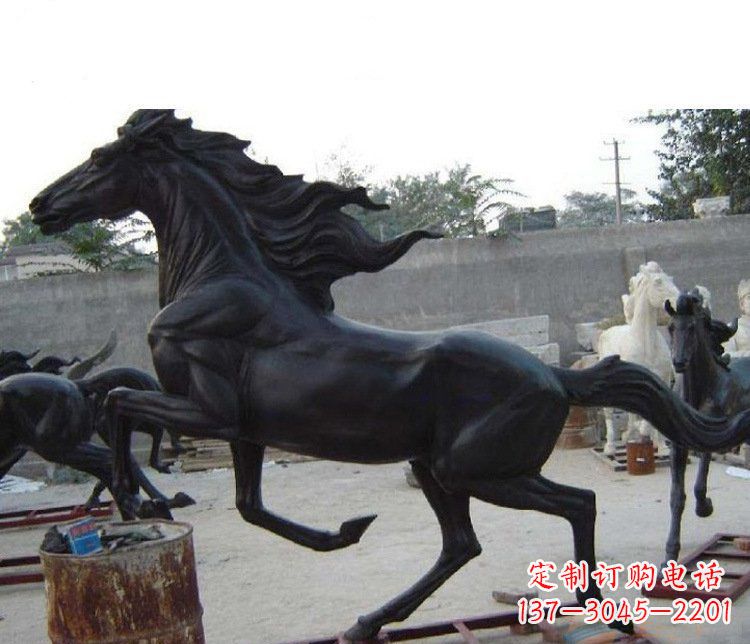 贵阳别墅景观动物马铜雕塑 (3)
