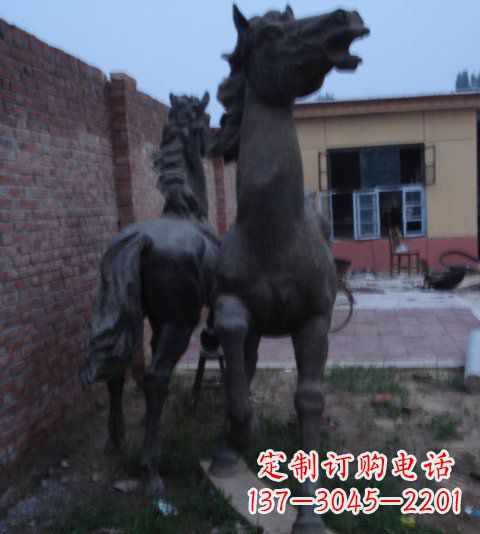 贵阳别墅景观动物马铜雕塑_2