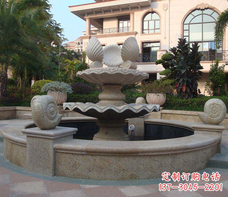 贵阳别墅景观多层喷泉石雕