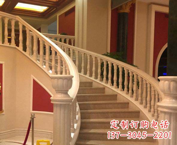 贵阳别墅景观汉白玉石栏杆石雕