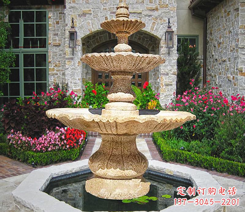 贵阳别墅石雕喷泉 (2)