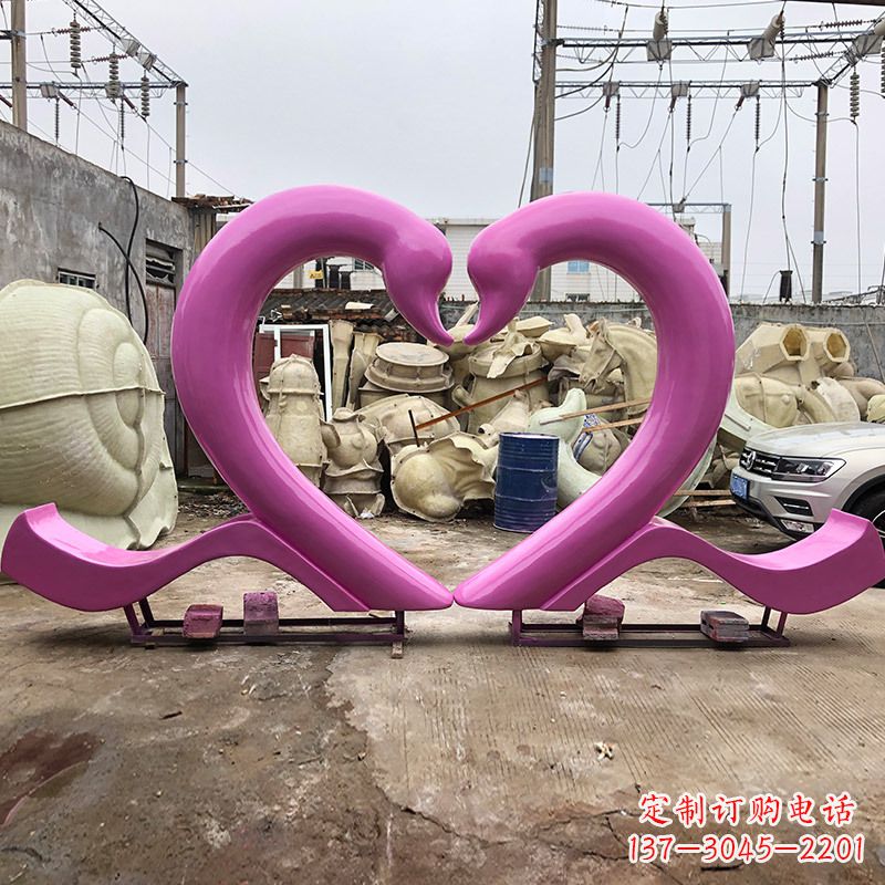 贵阳玻璃钢天鹅雕塑