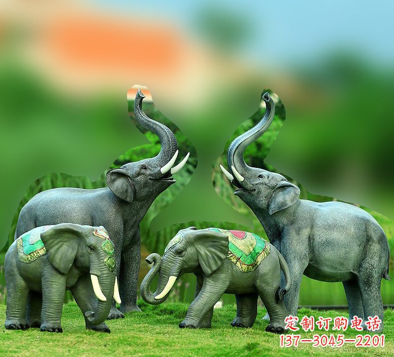 贵阳玻璃钢大象雕塑——把大象的优雅带入现代