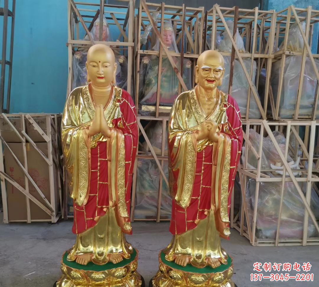 贵阳玻璃钢仿铜佛像雕塑给寺庙景观增添神秘韵味