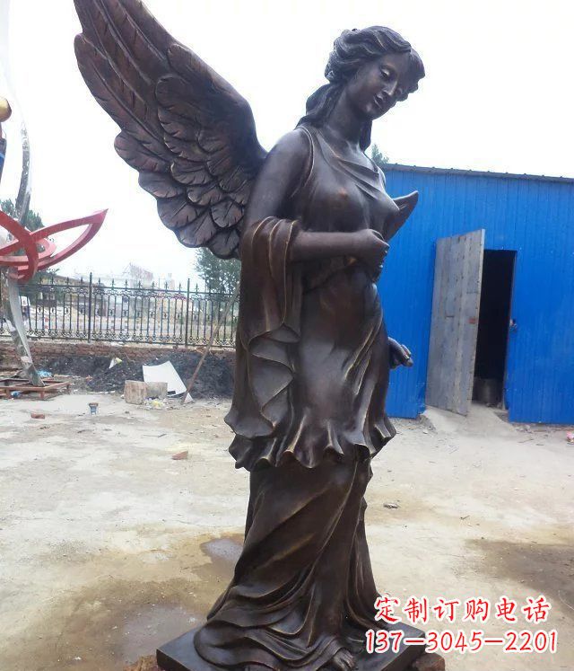 贵阳玻璃钢仿铜欧式女人人物雕塑