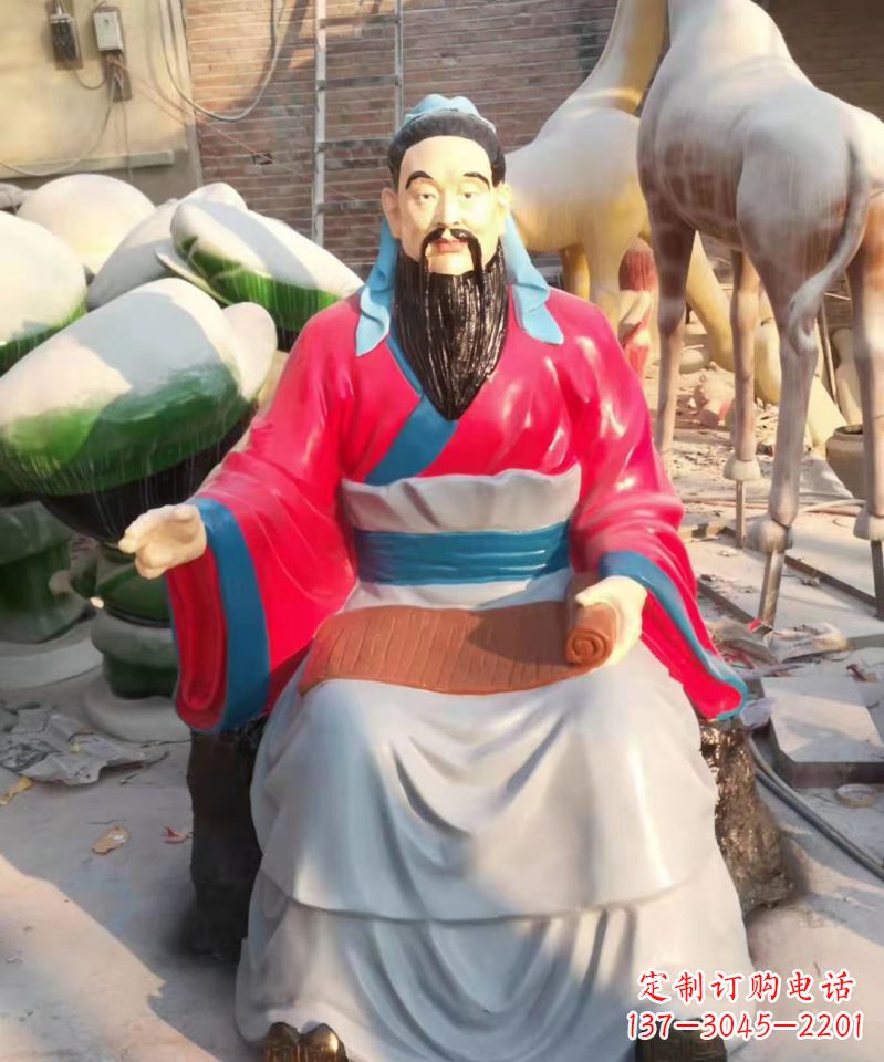 贵阳玻璃钢雕刻的孔子
