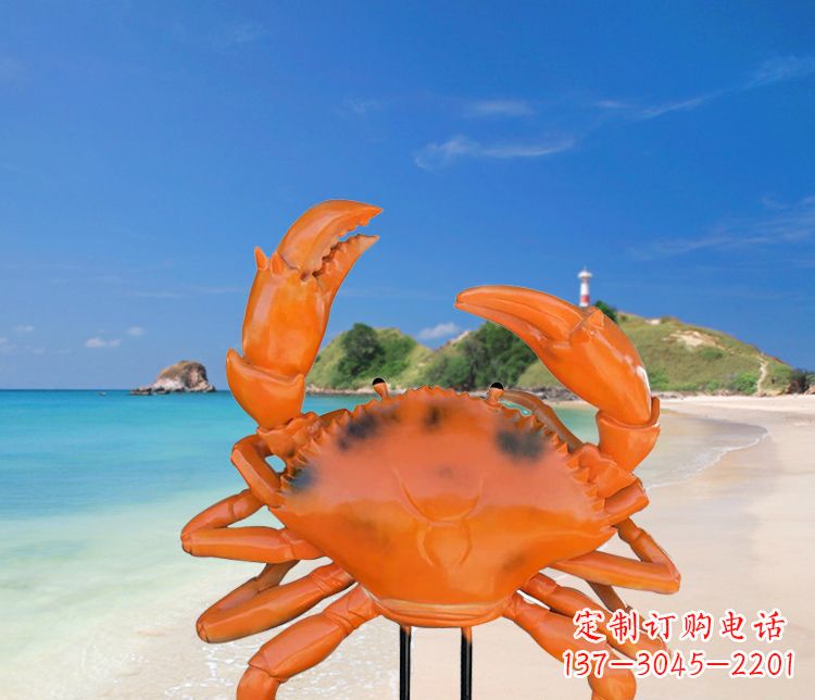 贵阳玻璃钢螃蟹雕塑