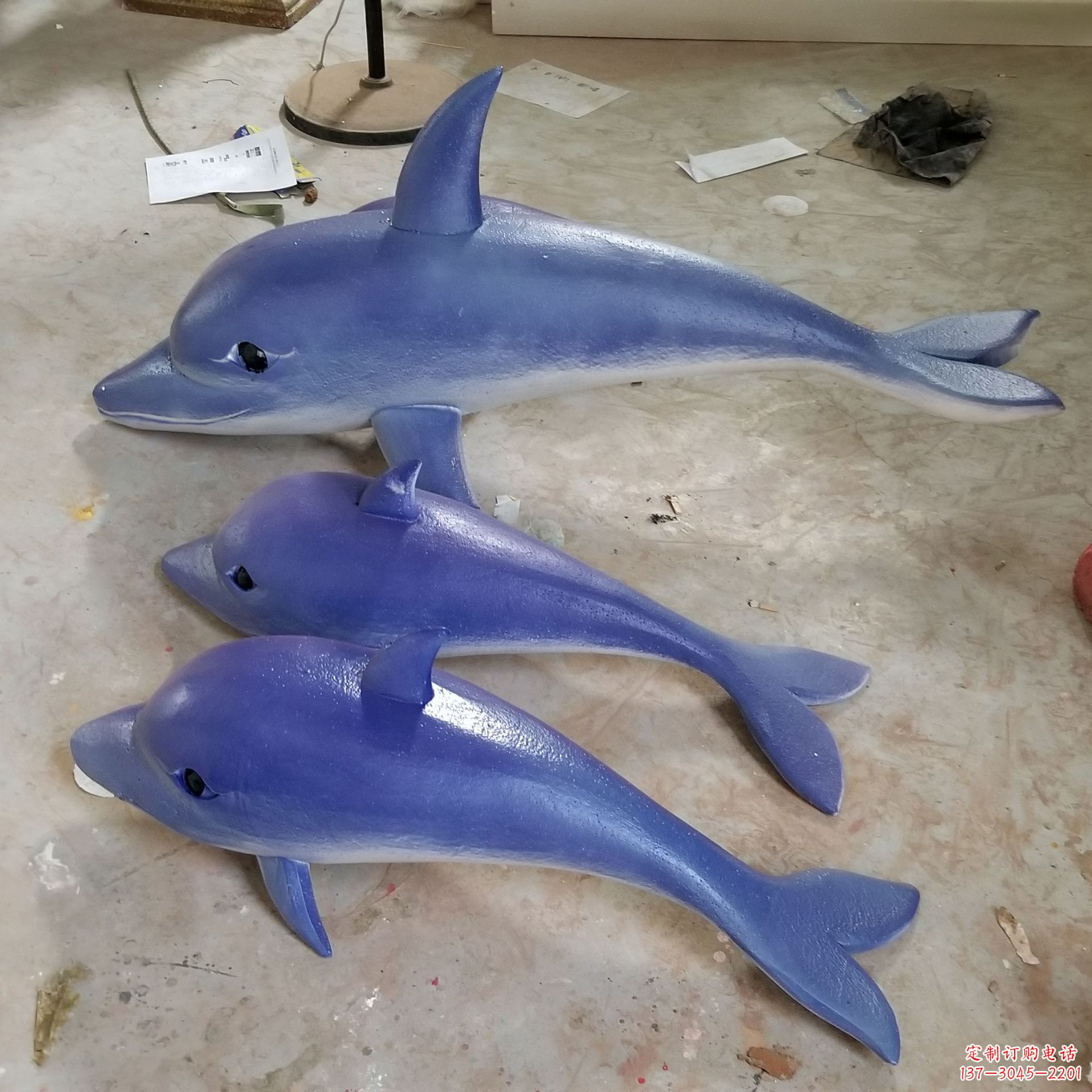 贵阳玻璃钢海豚雕塑