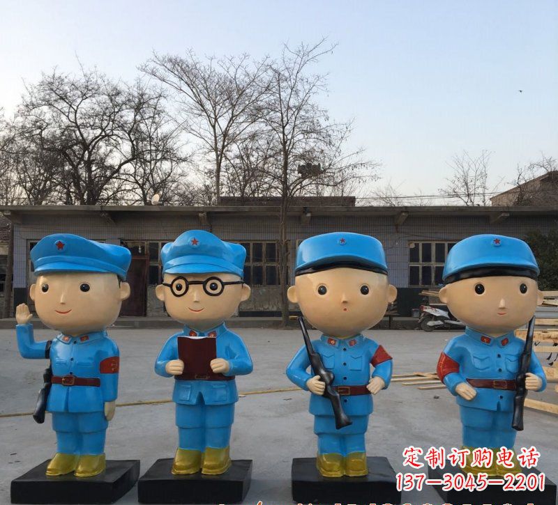 贵阳玻璃钢制作的红军雕塑传承精神