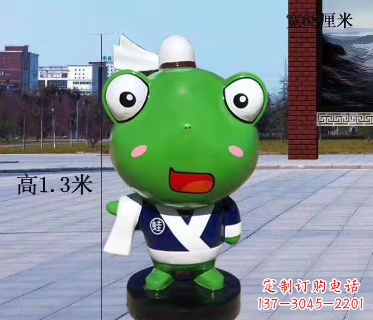 贵阳玻璃钢卡通小青蛙——景观雕塑的新灵感