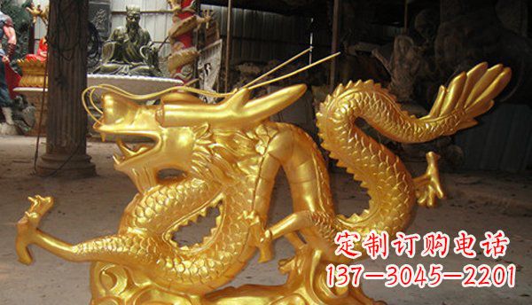 贵阳玻璃钢龙仿铜动物雕塑艺术与美的完美结合