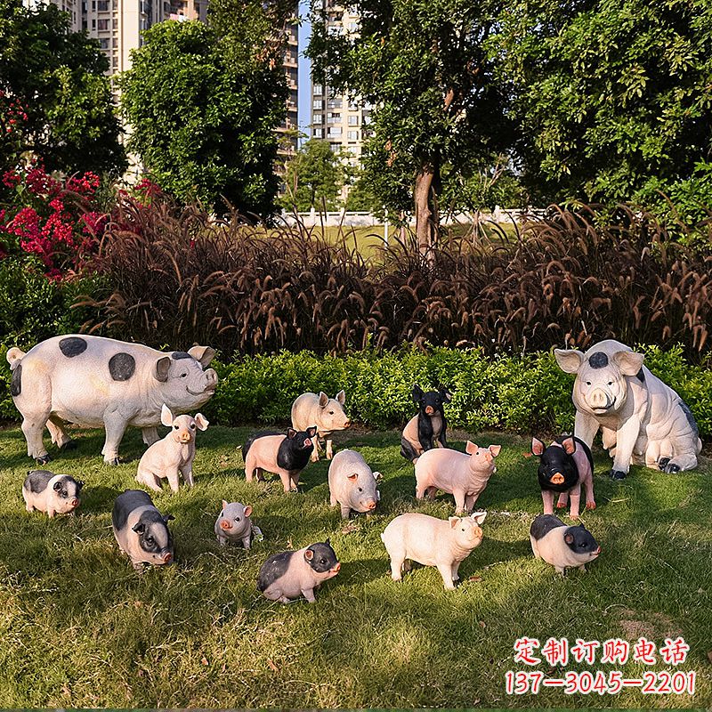 贵阳玻璃钢树脂仿真动物雕塑——公园农家院精美装饰