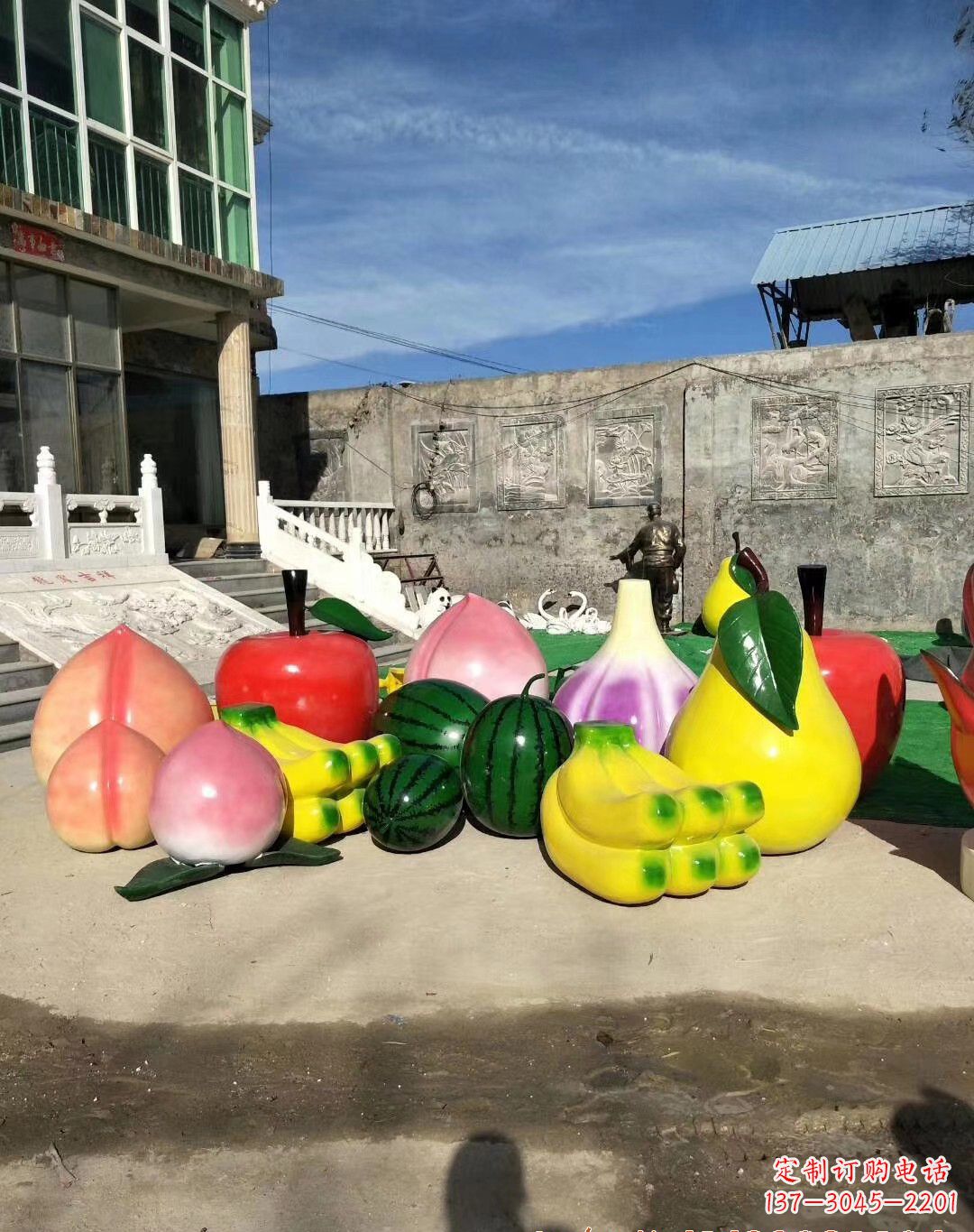 贵阳玻璃钢水果雕塑一种别致的艺术