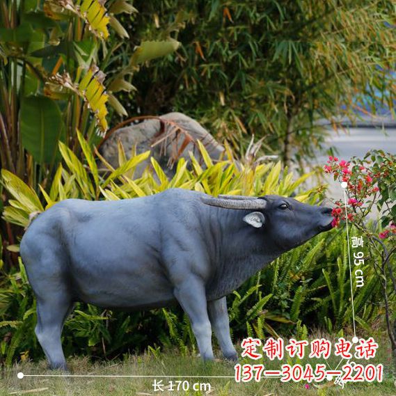 贵阳玻璃钢水牛仿真雕塑 (3)