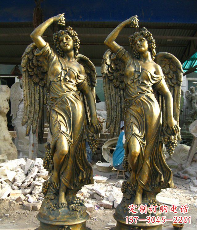贵阳玻璃钢四季女神仿铜人物雕塑