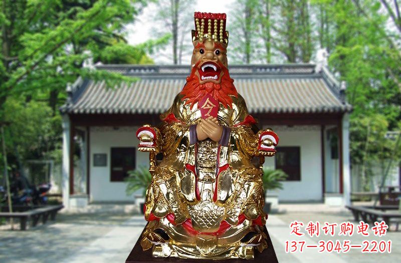 贵阳玻璃钢制作的金龙王雕塑