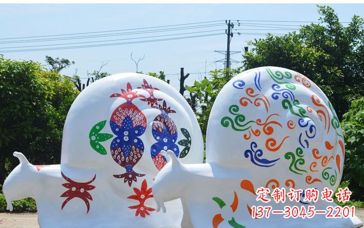 贵阳玻璃钢蜗牛一种精美的雕塑