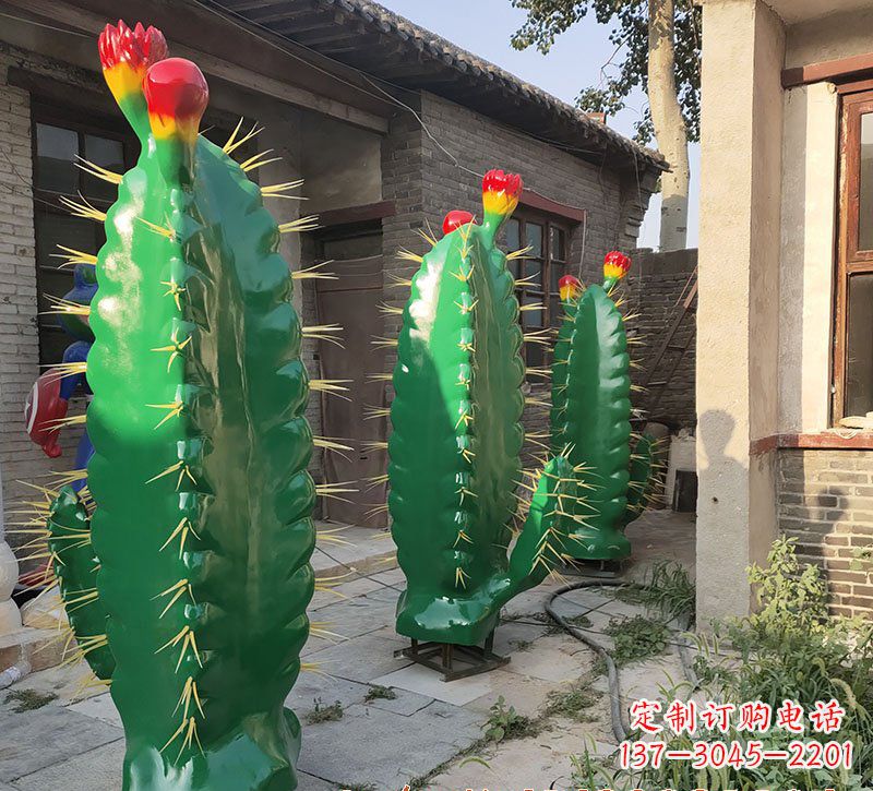 贵阳玻璃钢仙人掌景观雕塑