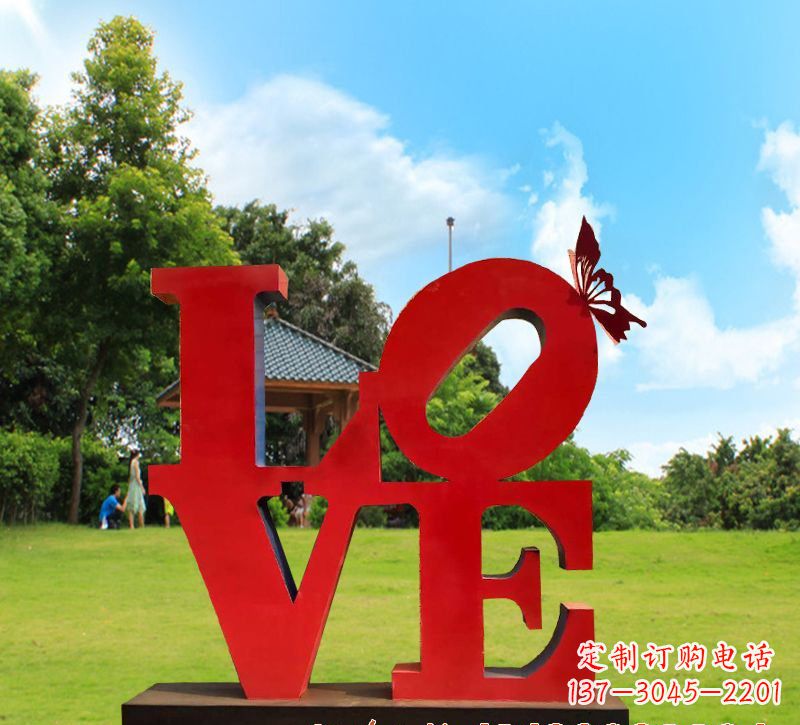 贵阳不锈钢Love雕塑给世界带来爱的美