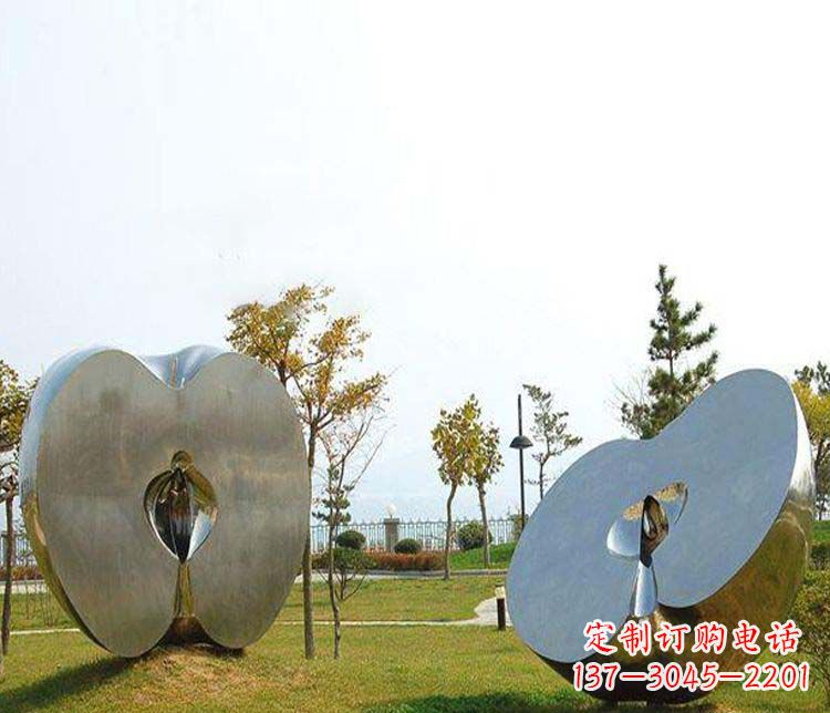 贵阳不锈钢雕刻的苹果