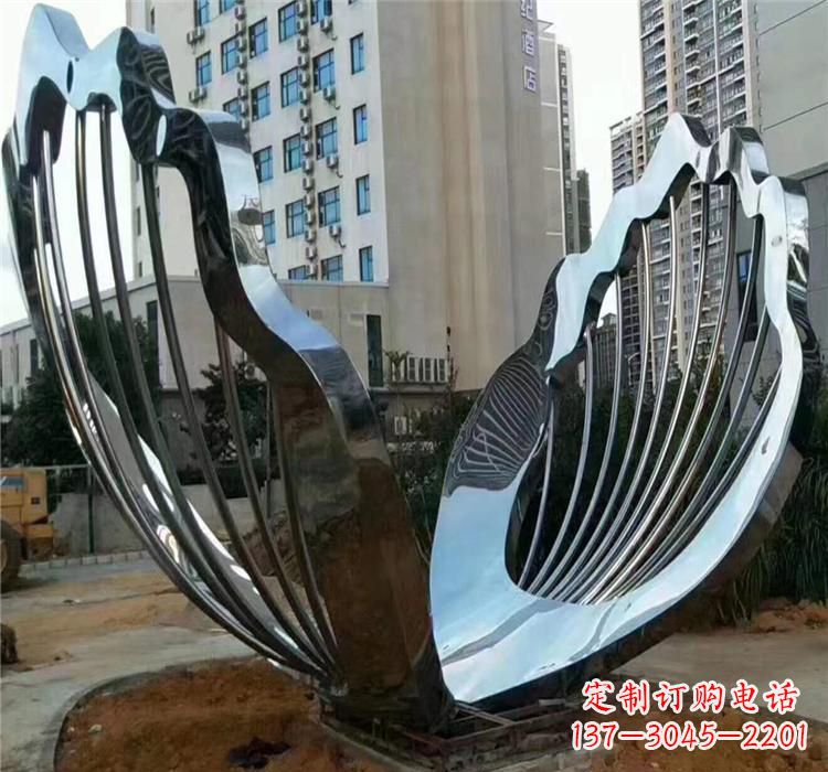 贵阳不锈钢贝壳景观雕塑