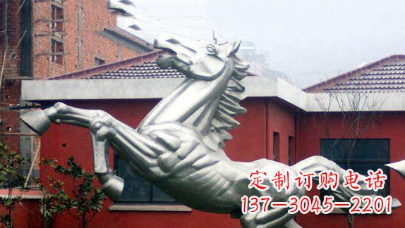 贵阳不锈钢奔马雕塑 (2)