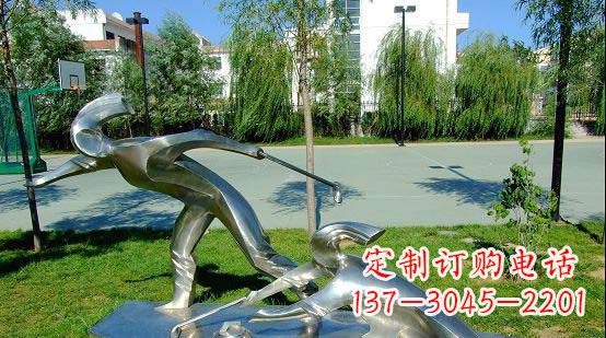 贵阳不锈钢冰壶雕塑艺术与运动的完美结合