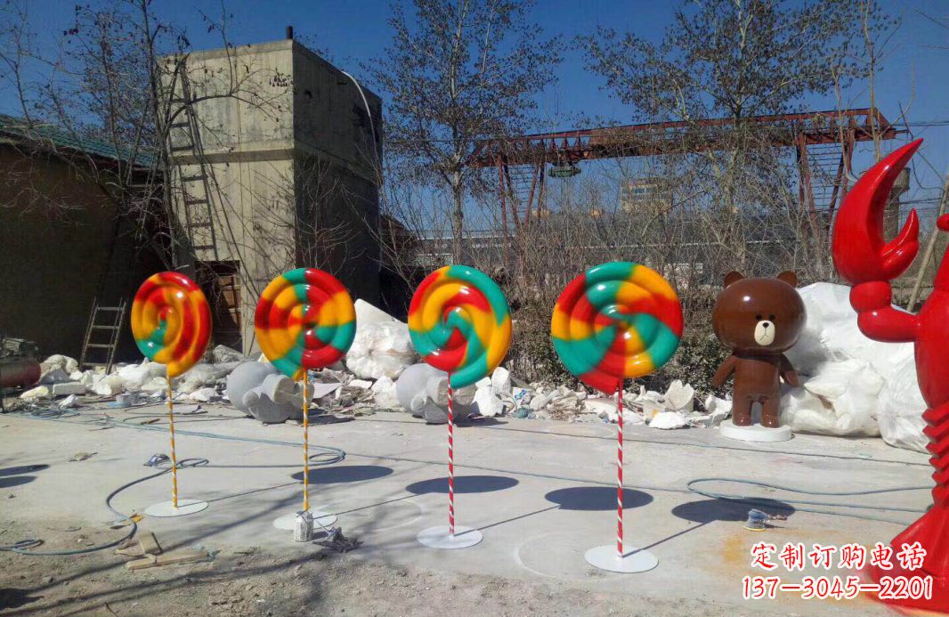 贵阳不锈钢棒棒糖景观雕塑——缤纷多彩、绚丽多姿