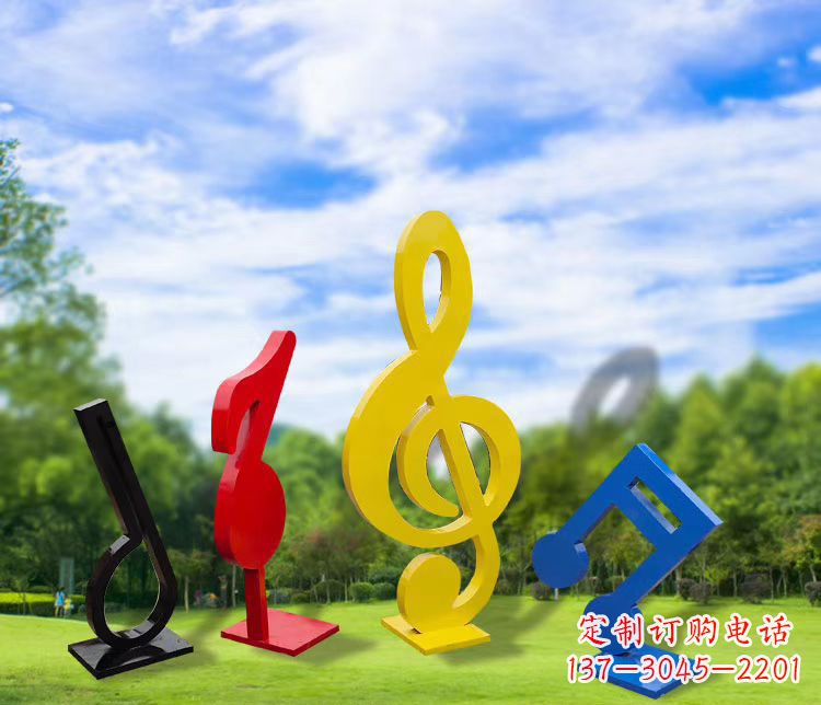 贵阳精美的不锈钢音符雕塑