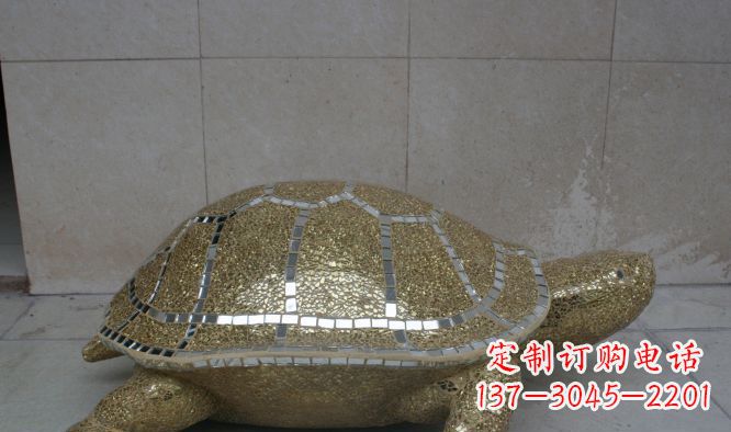 贵阳不锈钢彩银乌龟公园景观雕塑艺术与自然的完美融合