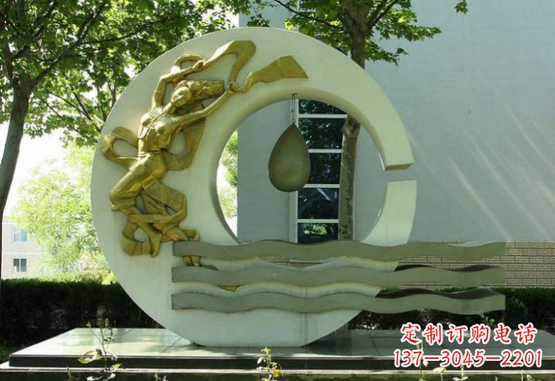贵阳不锈钢嫦娥奔月雕塑——传承中华文化